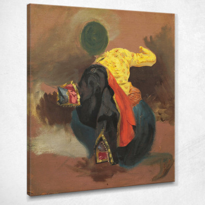 Figura In Costume Turco Eugène Delacroix edx40 quadro stampato su tela