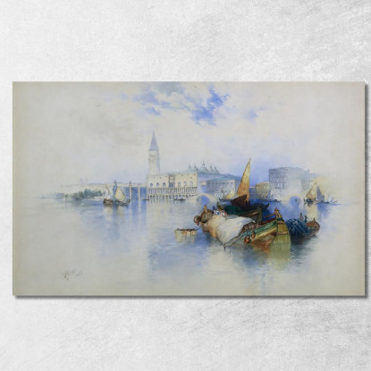 Bacino Di San Marco Thomas Moran tmr11 quadro stampato su tela