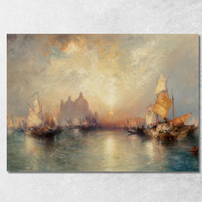 Ingresso Al Canal Grande Venezia 2 Thomas Moran tmr17 quadro stampato su tela