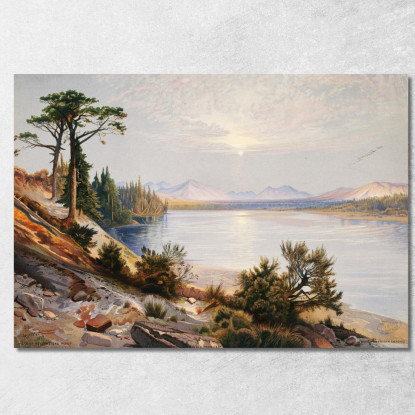 Capo Del Fiume Yellowstone Thomas Moran tmr33 quadro stampato su tela