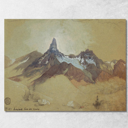 Indice Picco Clark'S Fork Wyoming Thomas Moran tmr37 quadro stampato su tela