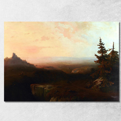 Scena Di Montagna Thomas Moran tmr46 quadro stampato su tela