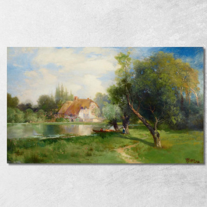 Vicino A East Hampton Long Island Thomas Moran tmr47 quadro stampato su tela