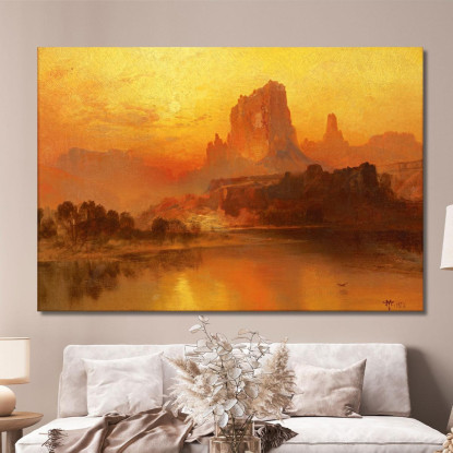 L'Ora D'Oro Thomas Moran tmr60 quadro stampato su tela