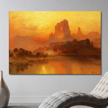 L'Ora D'Oro Thomas Moran tmr60 quadro stampato su tela