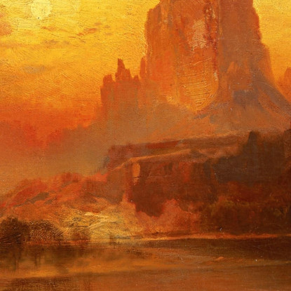 L'Ora D'Oro Thomas Moran tmr60 quadro stampato su tela
