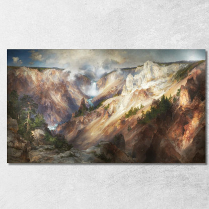Il Grand Canyon Dello Yellowstone Thomas Moran tmr62 quadro stampato su tela