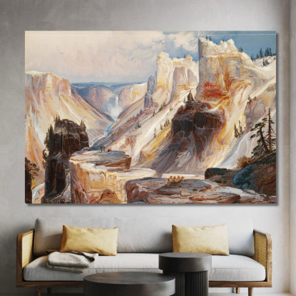 Il Grand Canyon Di Yellowstone Thomas Moran tmr63 quadro stampato su tela
