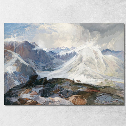 Il Sentiero Delle Zanzare Montagne Rocciose Del Colorado Thomas Moran tmr69 quadro stampato su tela