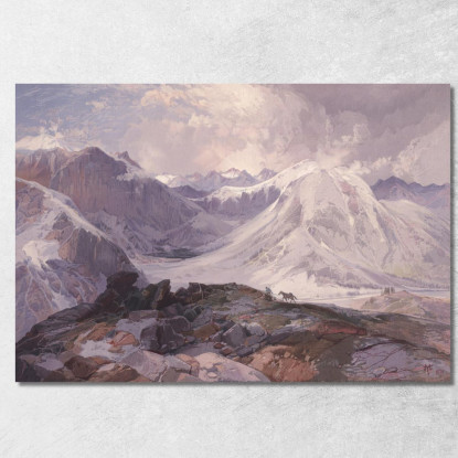 Il Sentiero Musquito Montagne Rocciose Del Colorado Thomas Moran tmr72 quadro stampato su tela