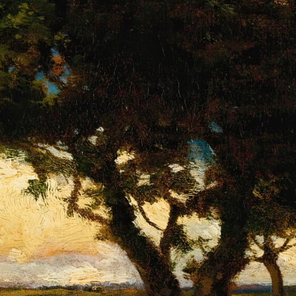 Sotto Gli Alberi Thomas Moran tmr80 quadro stampato su tela