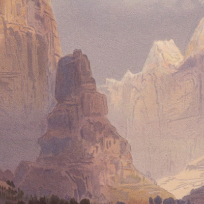 Valle Delle Acque Balbettanti Utah Meridionale Thomas Moran tmr83 quadro stampato su tela