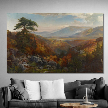 Valle Della Catawissa In Autunno Thomas Moran tmr84 quadro stampato su tela