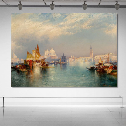 Scena Veneziana 2 Thomas Moran tmr85 quadro stampato su tela