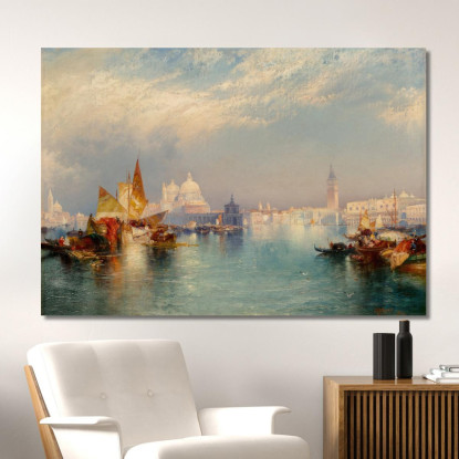Scena Veneziana 2 Thomas Moran tmr85 quadro stampato su tela