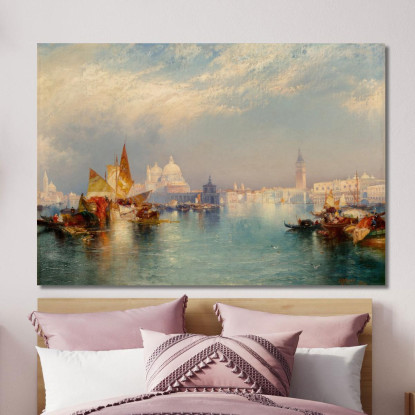 Scena Veneziana 2 Thomas Moran tmr85 quadro stampato su tela