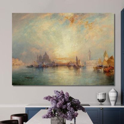 Scena Veneziana 3 Thomas Moran tmr86 quadro stampato su tela