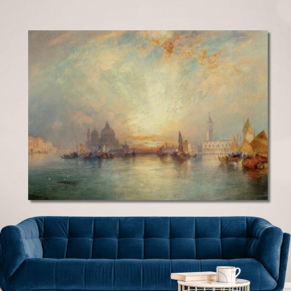 Scena Veneziana 3 Thomas Moran tmr86 quadro stampato su tela