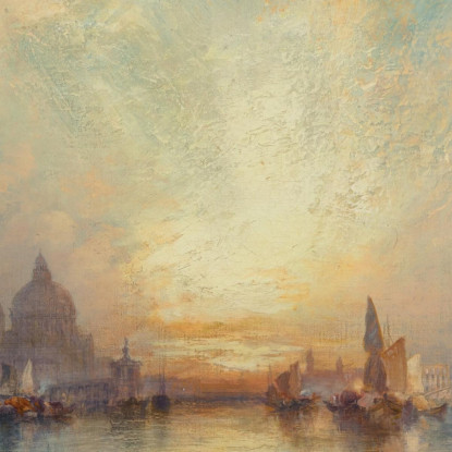 Scena Veneziana 3 Thomas Moran tmr86 quadro stampato su tela