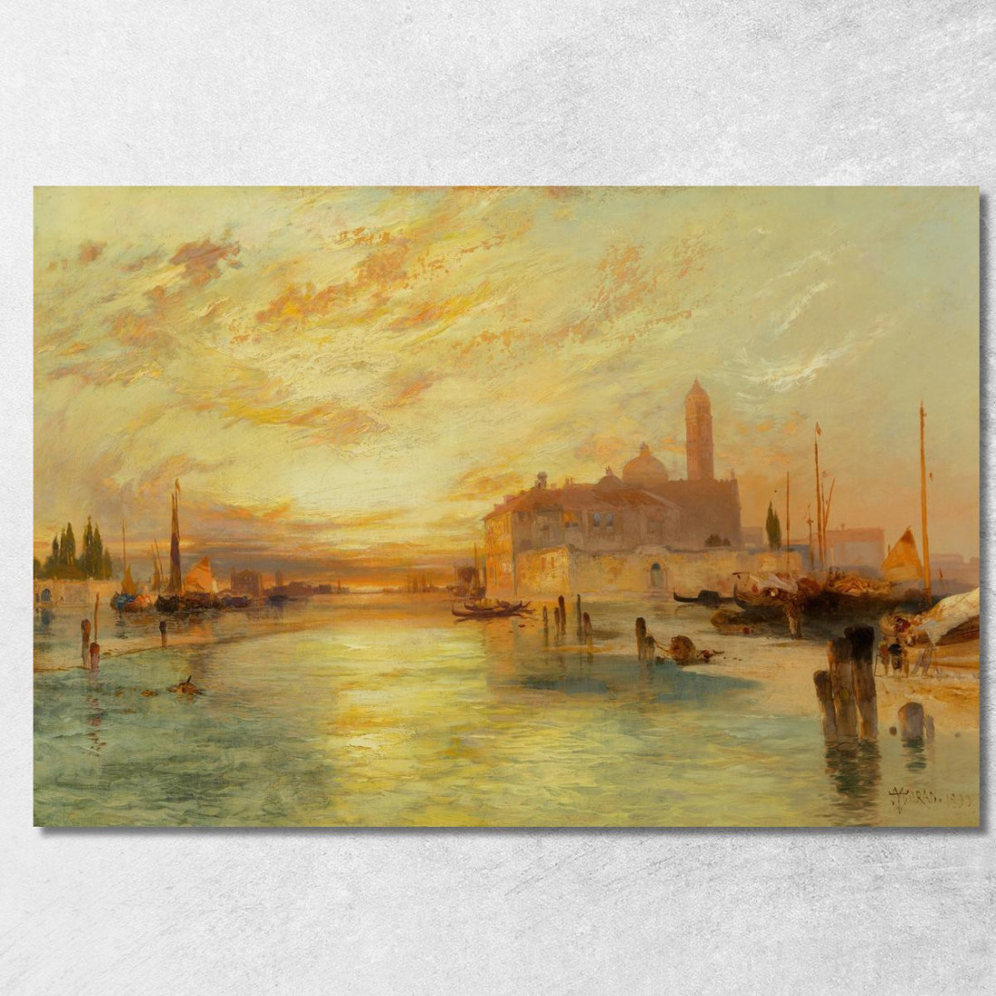 Venezia 5 Thomas Moran tmr91 quadro stampato su tela