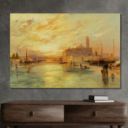 Venezia 5 Thomas Moran tmr91 quadro stampato su tela