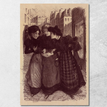 Disegno Originale Per Il Poster Masters' 2 Théophile Alexandre Steinlen tas14 quadro stampato su tela