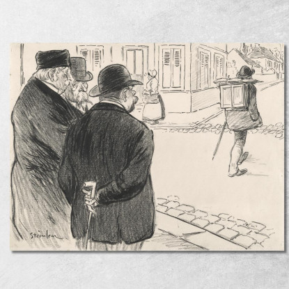 Si Comporta Come Un Pittore Théophile Alexandre Steinlen tas24 quadro stampato su tela