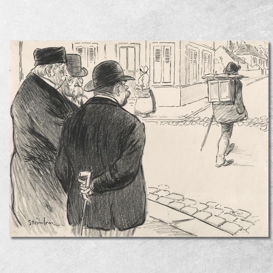 Si Comporta Come Un Pittore Théophile Alexandre Steinlen tas24 quadro stampato su tela