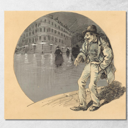 Innamorati Degli Amanti Théophile Alexandre Steinlen tas26 quadro stampato su tela