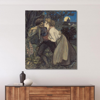 La Cagna Lupo 2 Théophile Alexandre Steinlen tas28 quadro stampato su tela