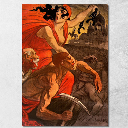 Diario Di Difesa Sociale Le Petit Sou Théophile Alexandre Steinlen tas31 quadro stampato su tela