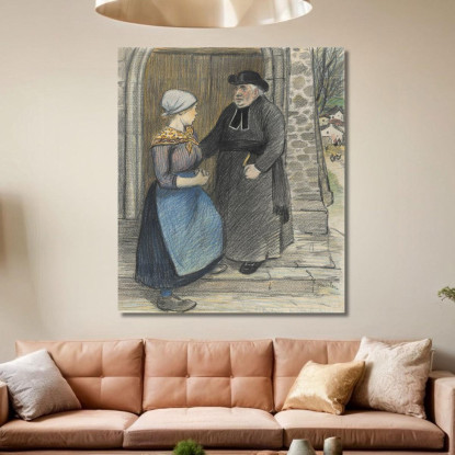 Penitenza Théophile Alexandre Steinlen tas42 quadro stampato su tela