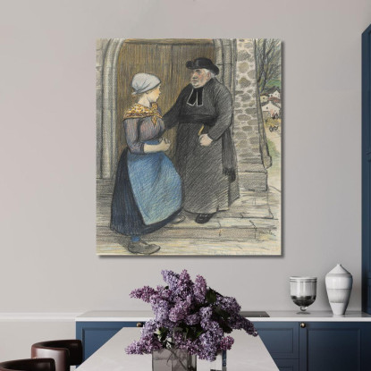 Penitenza Théophile Alexandre Steinlen tas42 quadro stampato su tela