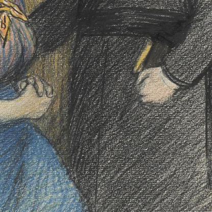 Penitenza Théophile Alexandre Steinlen tas42 quadro stampato su tela