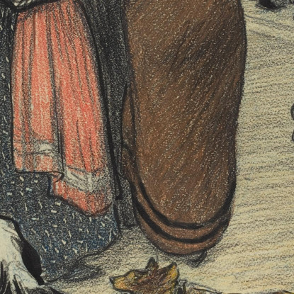 Guardando La Folla Théophile Alexandre Steinlen tas57 quadro stampato su tela