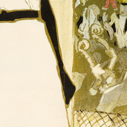 Yvette Guilbert Théophile Alexandre Steinlen tas58 quadro stampato su tela