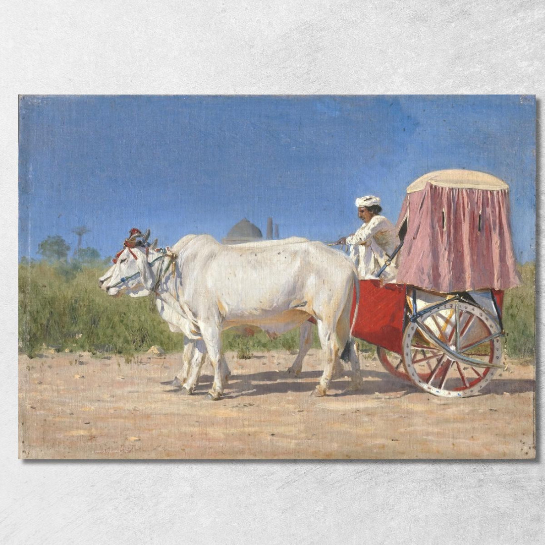 Trasporto A Delhi Vasily Vereshchagin vvr13 quadro stampato su tela