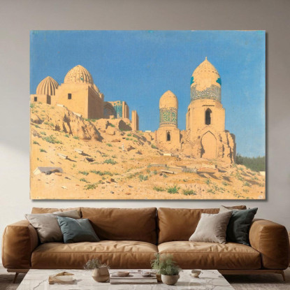 Mausoleo Di Shah-I-Zinda A Samarcanda Vasily Vereshchagin vvr48 quadro stampato su tela