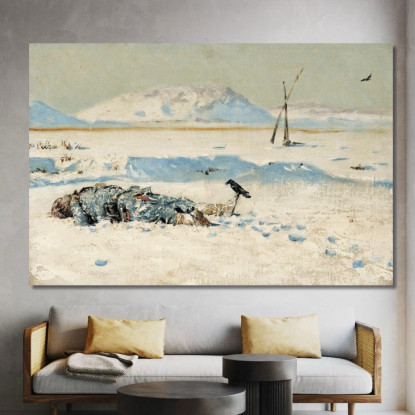 Il Soldato Caduto Vasily Vereshchagin vvr60 quadro stampato su tela