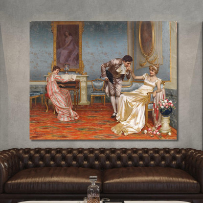Il Corteggiatore Vittorio Reggianini vrg26 quadro stampato su tela