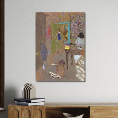 Interno A Saint-Jacut Édouard Vuillard evu35 quadro stampato su tela