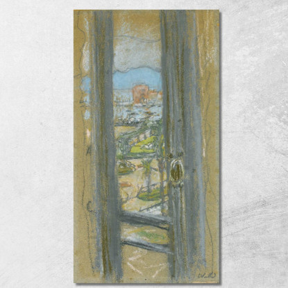 La Finestra A Cannes Édouard Vuillard evu51 quadro stampato su tela