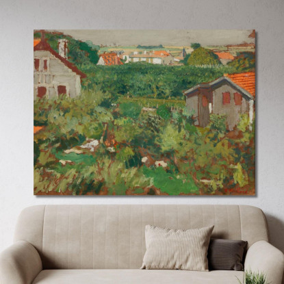 Maisonettes In Un Recinto Édouard Vuillard evu116 quadro stampato su tela