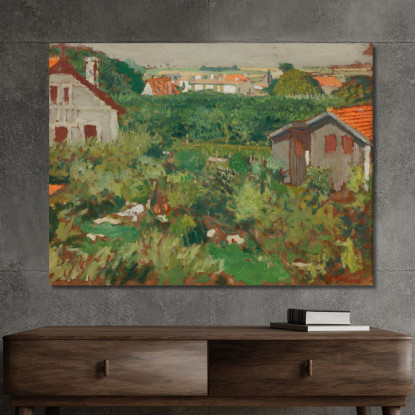 Maisonettes In Un Recinto Édouard Vuillard evu116 quadro stampato su tela
