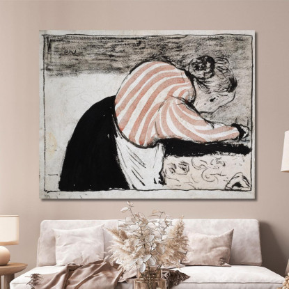 Vecchia Donna Che Apparecchia La Tavola Édouard Vuillard evu127 quadro stampato su tela