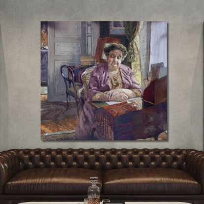 Ritratto Di Signora Frantz Jourdain Édouard Vuillard evu139 quadro stampato su tela