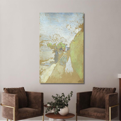 Percorso In Riva Al Mare A Vasouy Édouard Vuillard evu148 quadro stampato su tela