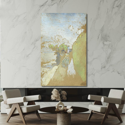 Percorso In Riva Al Mare A Vasouy Édouard Vuillard evu148 quadro stampato su tela