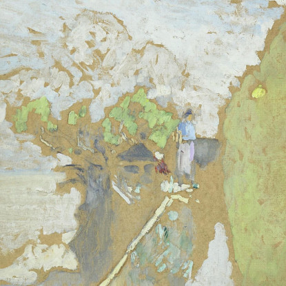 Percorso In Riva Al Mare A Vasouy Édouard Vuillard evu148 quadro stampato su tela