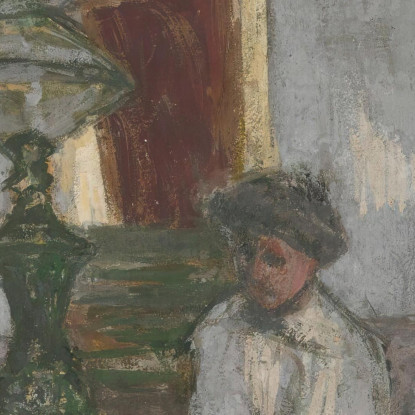 Sotto La Grande Lampada A Saint-Jacut Édouard Vuillard evu149 quadro stampato su tela